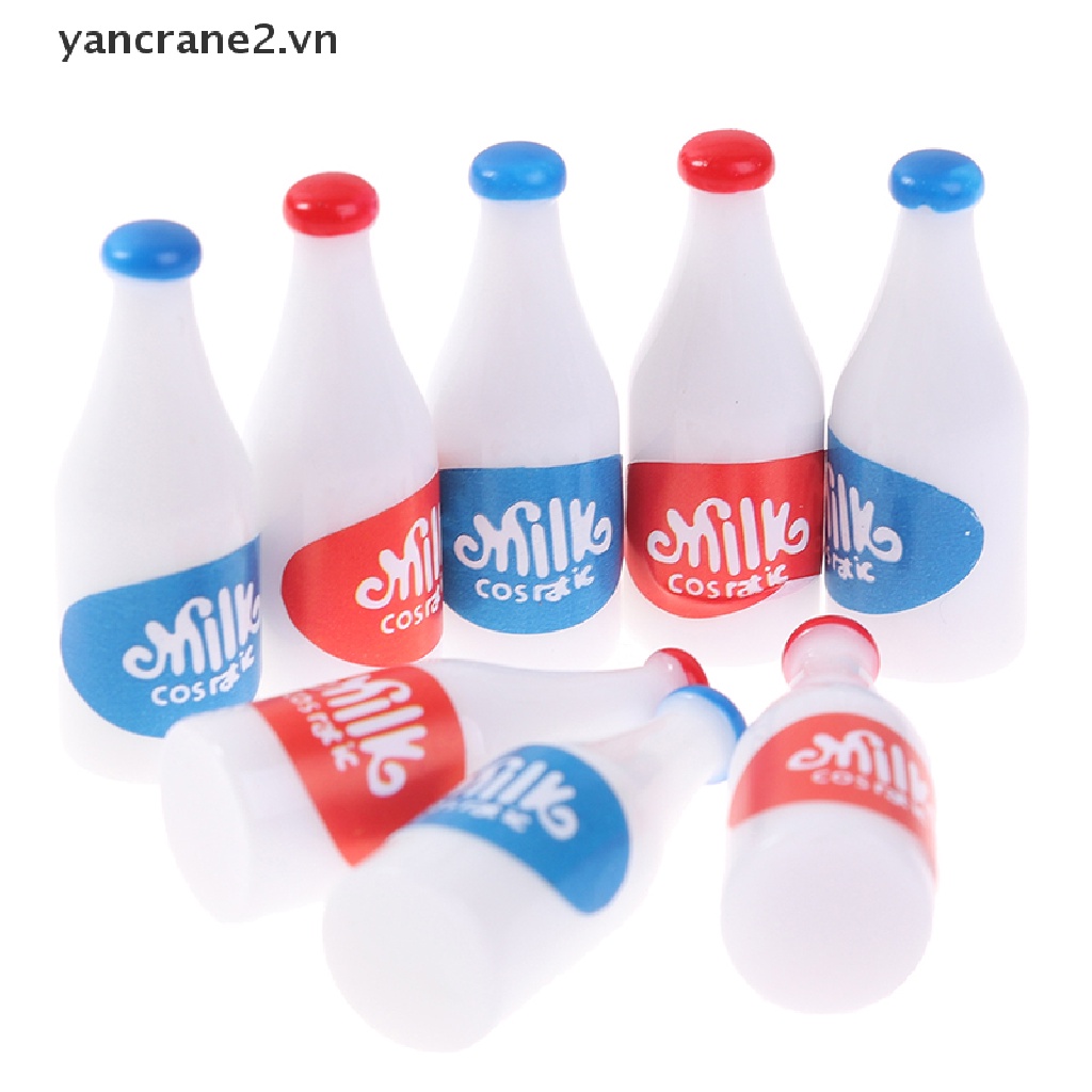 Bộ 4 Mô Hình Bình Sữa Thu Nhỏ Tỉ Lệ 1 / 12 Trang Trí Nhà Búp Bê