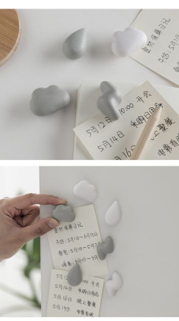 Nam châm dán tủ lạnh hình đám mây sáng tạo