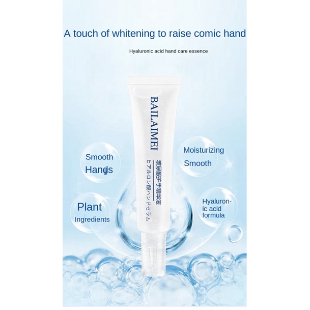 Tinh chất dưỡng ẩm chăm sóc làn da tay với thành phần axit hyaluronic an toàn