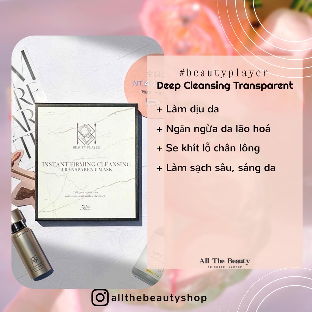 Mặt nạ làm sạch da, sáng tự nhiên Beauty Player