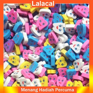 Túi 50 chiếc cục tẩy cao su hình răng cho quà tặng trẻ em ở trường