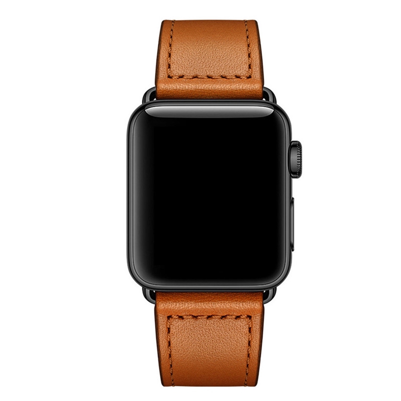 Dây đeo da thật cao cấp dành cho đồng hồ thông minh Apple Watch 7 6 SE 5 4 3 2 1 41mm 45mm 38mm/ 40mm