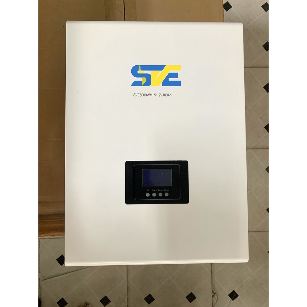 Pin Lithium SVE5000WM 5,12KWH 51,2V 100Ah treo tường