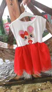 Đầm chuột xinh cho bé gái (size nhí)