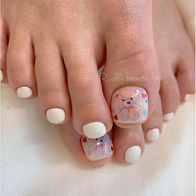 Sticker gấu dễ thương - phụ kiện nail