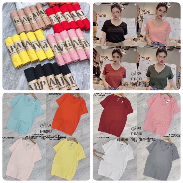 ÁO PHÔNG G.A.P CHẤT PHÔNG GIẤY SIÊU ĐẸP NHẸ MÁT THỜI TRANG BANAMO FASHION ÁO PHÔNG GAP