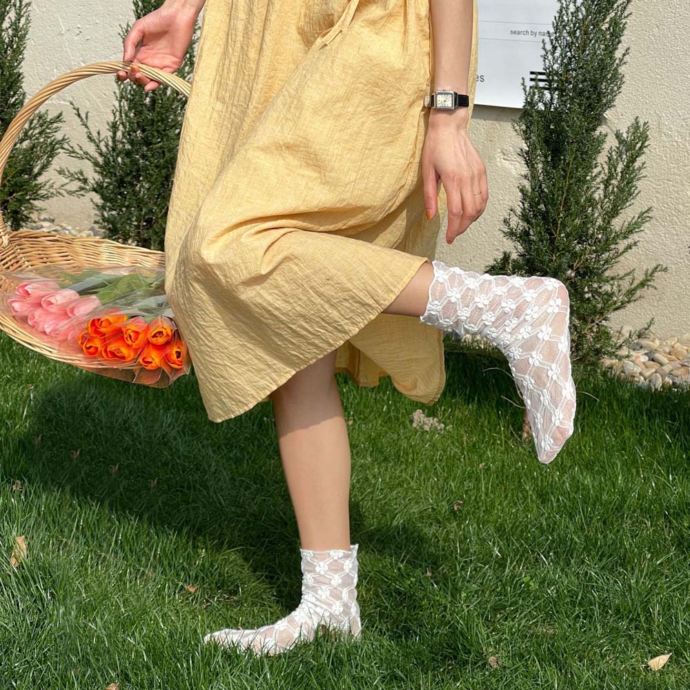 Tất Lưới Thoáng Khí Nhiều Màu Tùy Chọn Dành Cho Nữ