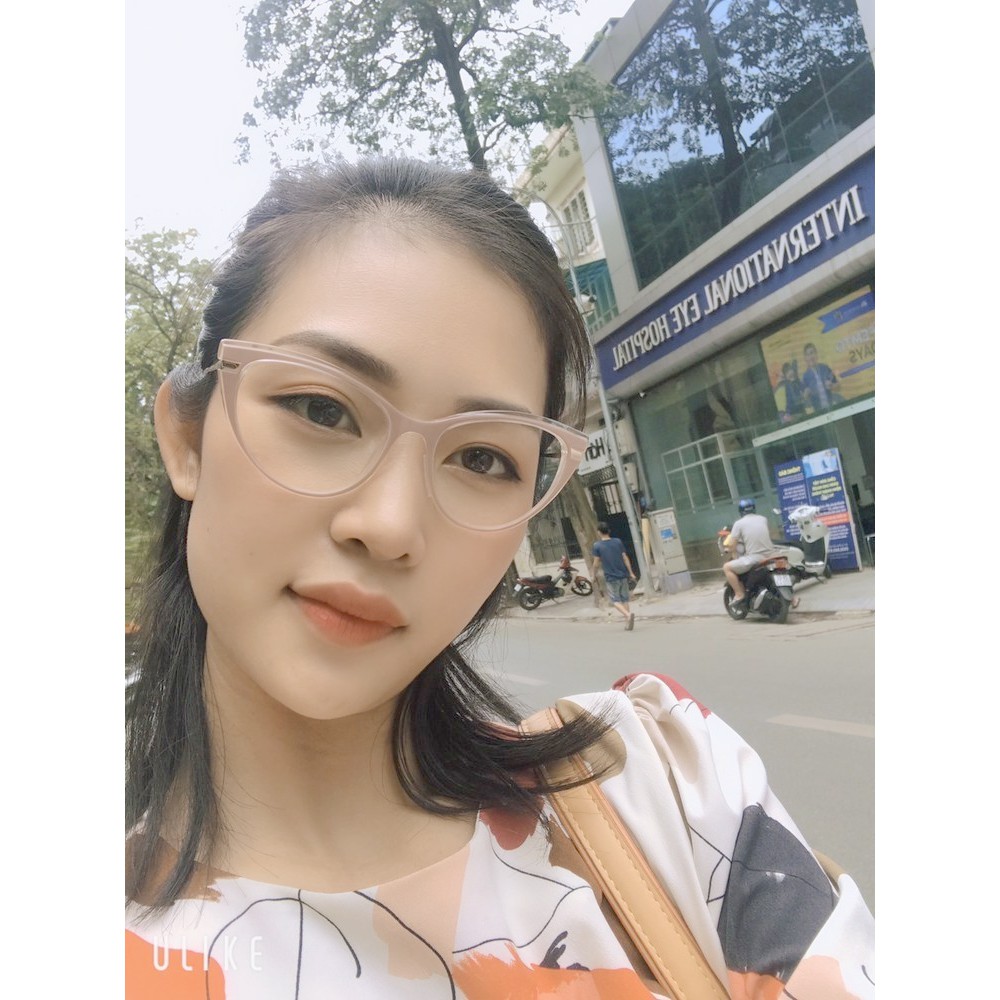 Gọng Kính Cận Nữ Lilyeyewear Mắt Mèo Chất Liệu Hợp Kim Không Gỉ Kiểu Dáng Thời Trang 87025