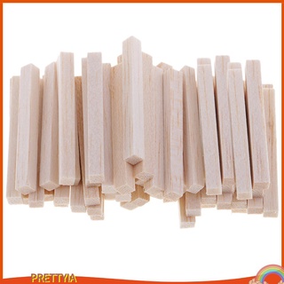 Set 60 Khối Gỗ Balsa 5x5x50mm Làm Đồ Thủ Công DIY