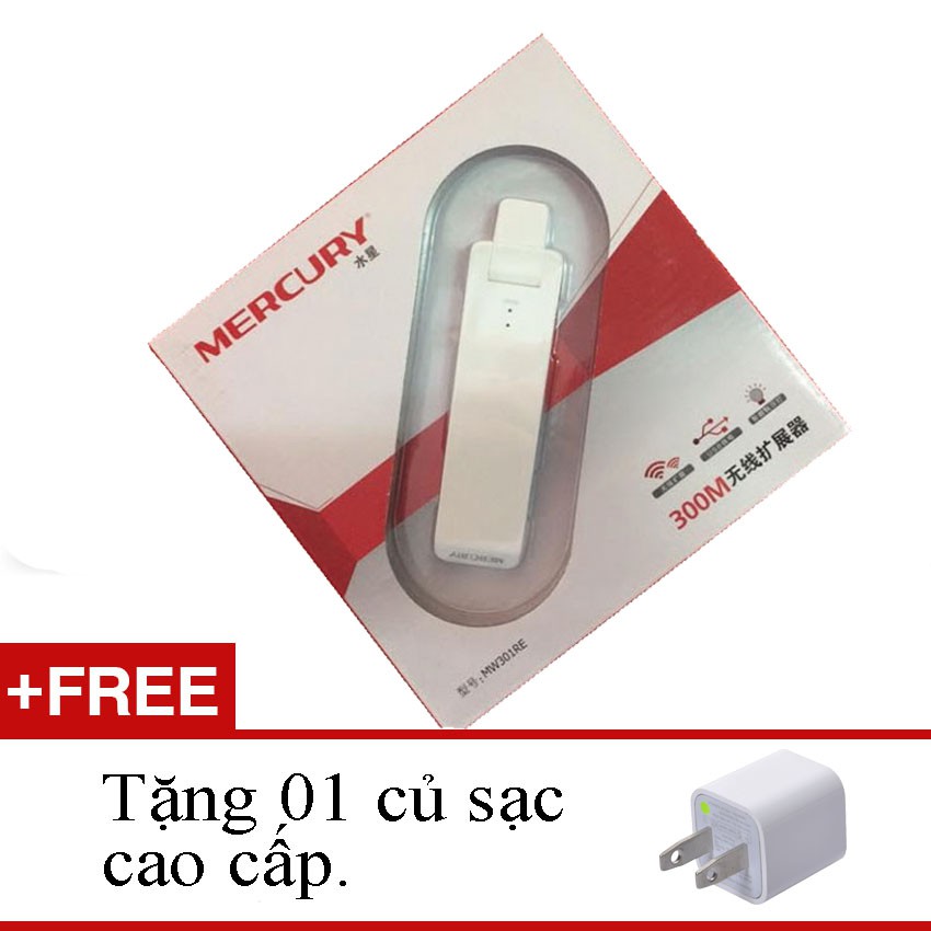 kích sóng wifi mercury+ củ sạc cao cấp