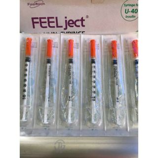 HỘP 100 BƠM TIÊM TIỂU ĐƯỜNG FEEJECT 1ML ĐẦU 30G - BƠM TIÊM THẨM MỸ SPA