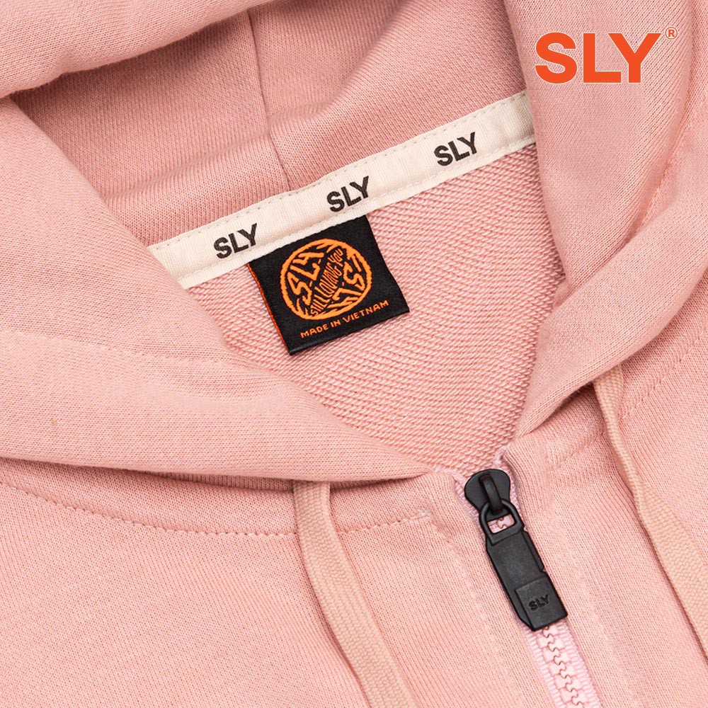 Áo Hoodie Nỉ Chân Cua SLY Sticker màu Pink Smoke | WebRaoVat - webraovat.net.vn