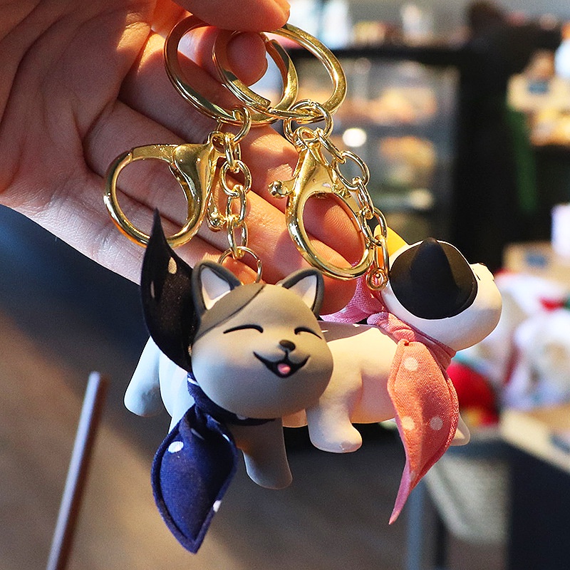 Móc Khóa Mèo Quàng Khăn Treo Túi