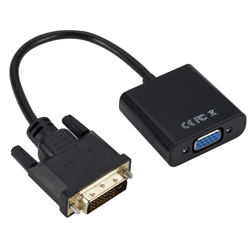 [adorebubble 0610] 1080p DVI-D 24+1 Pin Male to VGA 15Pin Female Active Cable Adapter Converter