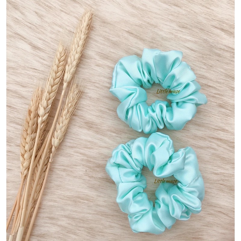 Day cột tóc scrunchies vải phi bóng Little Muse