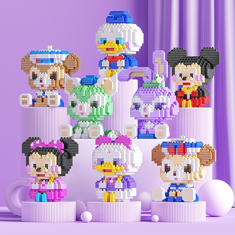 Lego mô hình lắp ráp xếp hình, bộ đồ chơi lắp ghép các nhân vật hoạt hình Disney cho bé.