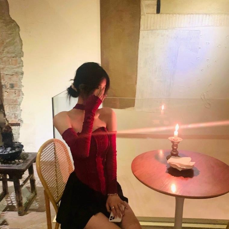 Áo Trễ Vai Thun Gân Cổ Choker Tay Dài Kiểu Vạt Nhọn Siêu Sang Nhiều Màu DRATV14
