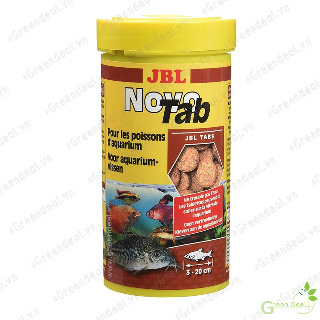 JBL - Novo Tab (Lọ 60 gram) | Cám viên dán cao cấp dành cho cá cảnh