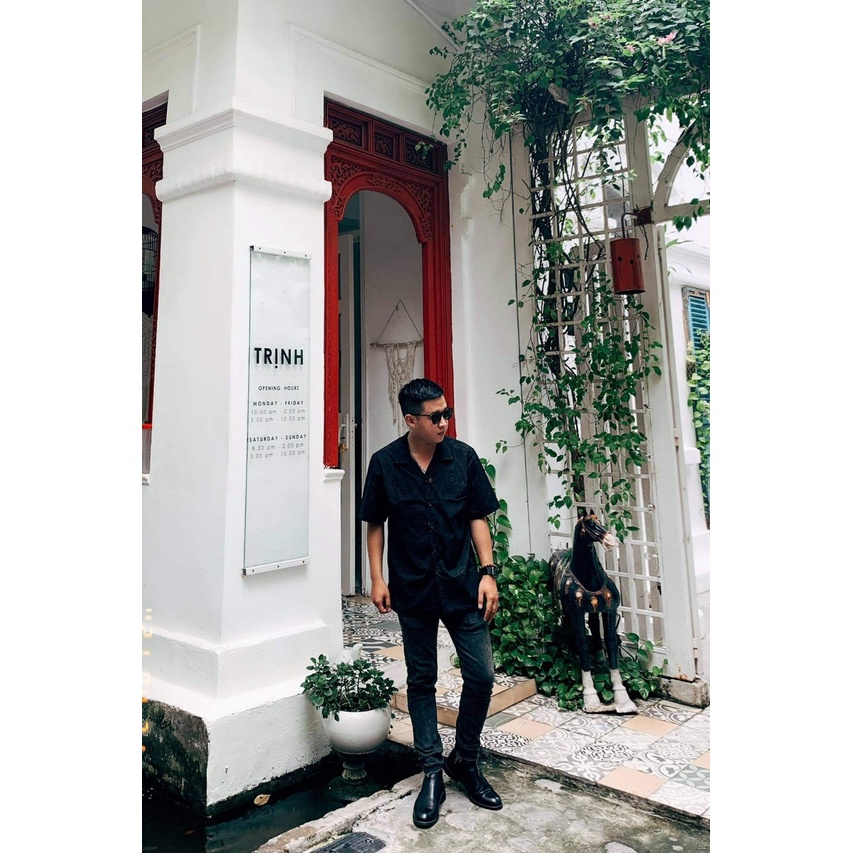 Áo sơ mi nam ANHSTORE , chất sợi tre bamboo cotton họa tiết độc lạ, thời trang