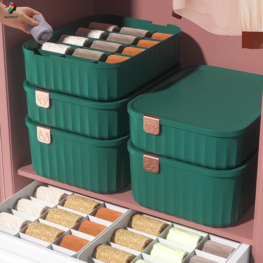 Hộp đựng đồ lót / vớ có ngăn chia làm từ nhựa bền bỉ với sức chứa lớn tiện lợi