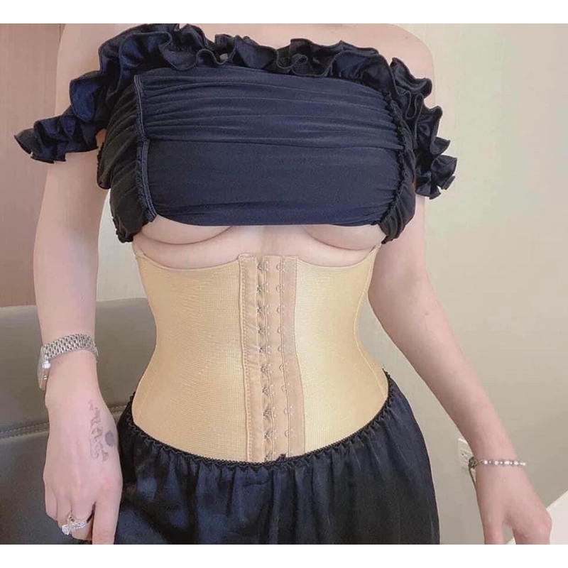 GEN NỊT BỤNG Cao 24cm - 28cm SIẾT EO CHÍNH HÃNG đai loại 1 _ Gen siết eo latex chuẩn hốc eo đường cong chữ S