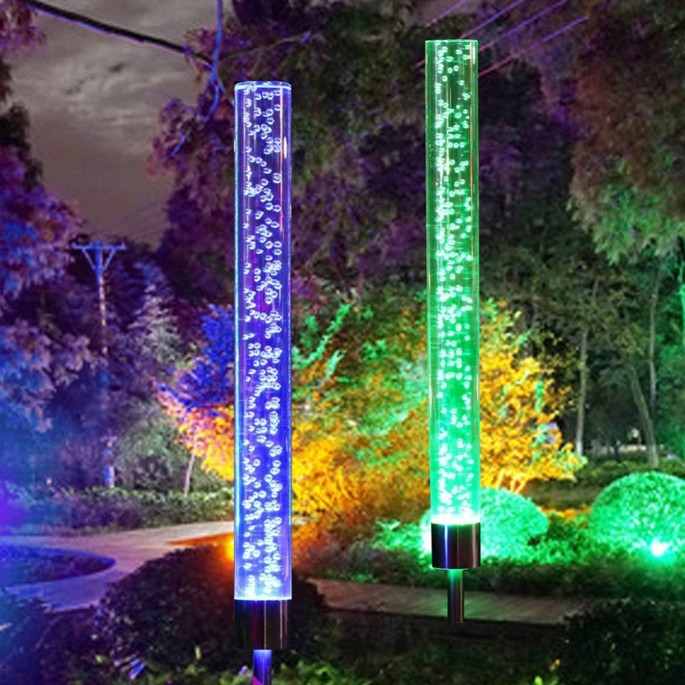 1/2 Đèn Năng Lượng Mặt Trời Chống Thấm Nước Màu Sắc RGB