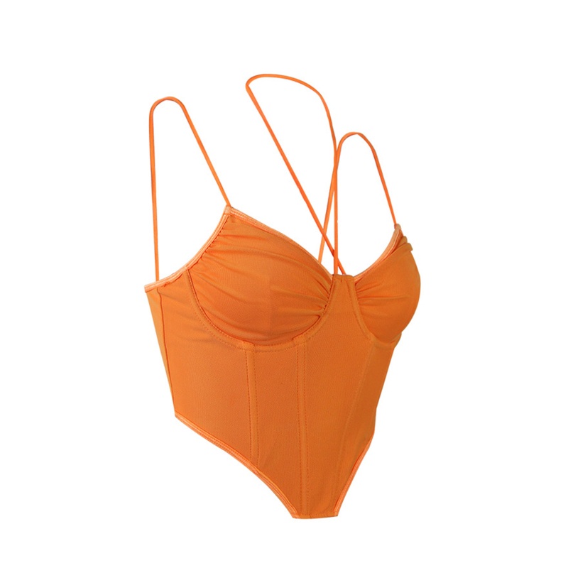 Áo Croptop Lưới Cổ Yếm Gợi Cảm Cho Nữ