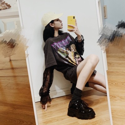 Giày ulzzang đế bánh mì cá tính mã K011