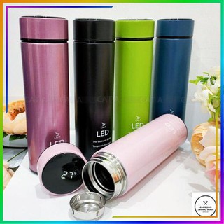 Bình giữ nhiệt Inox304 hiển thị nhiệt độ LED cao cấp Cát Á 500ml - giữ nhiệt lên tới 8 tiếng