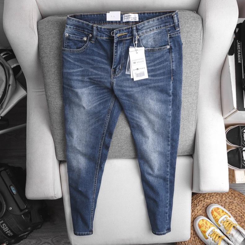 Quần jean nam cao cấp hàng xuất đẹp slim fit 3 màu basic . '