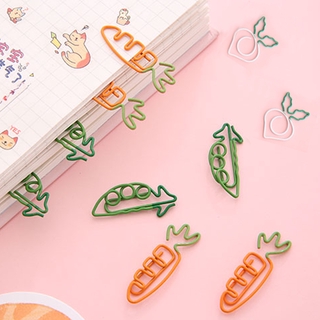 Kẹp Giấy Hình Củ Cà Rốt / Đậu Hà Lan