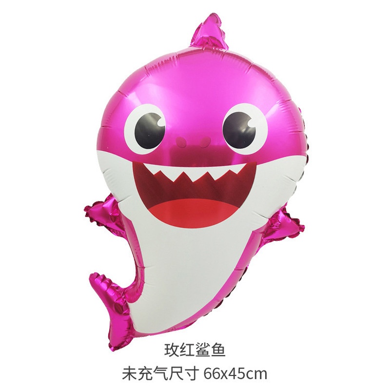 [Hàng Có Sẵn] Bong Bóng Hình Cá Mập Trang Trí Sinh Nhật Cho Bé