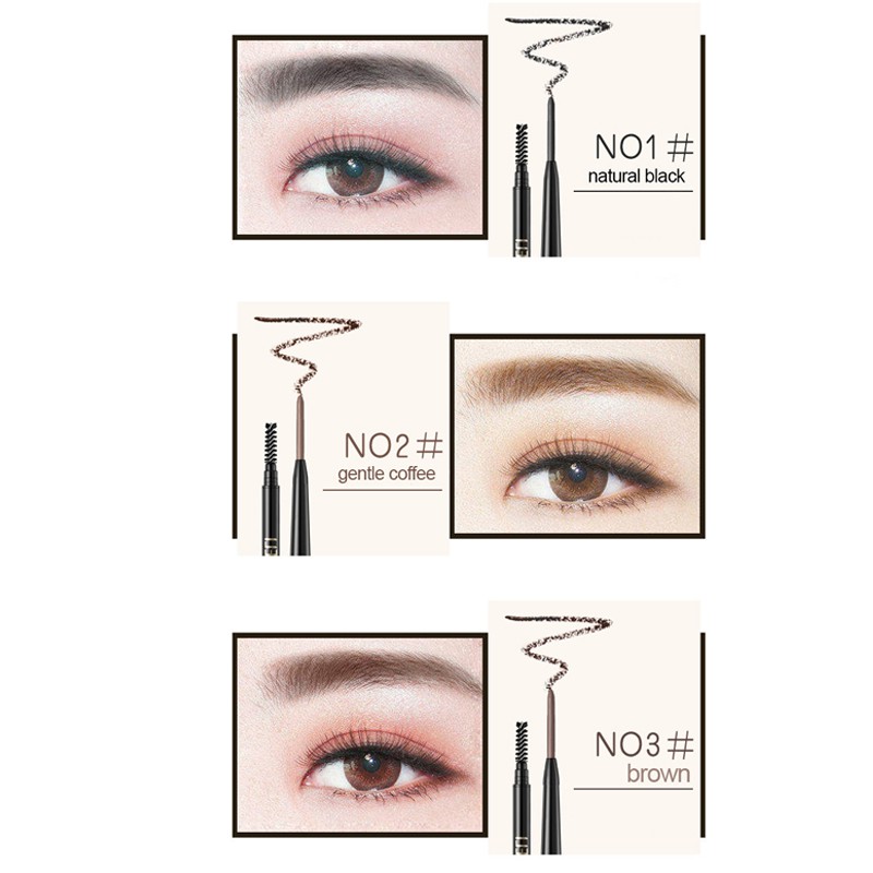 (Hàng Mới Về) 1 Bút Chì Kẻ Lông Mày Đầu Siêu Mịn Tự Nhiên Chống Nước Lâu Trôi | BigBuy360 - bigbuy360.vn