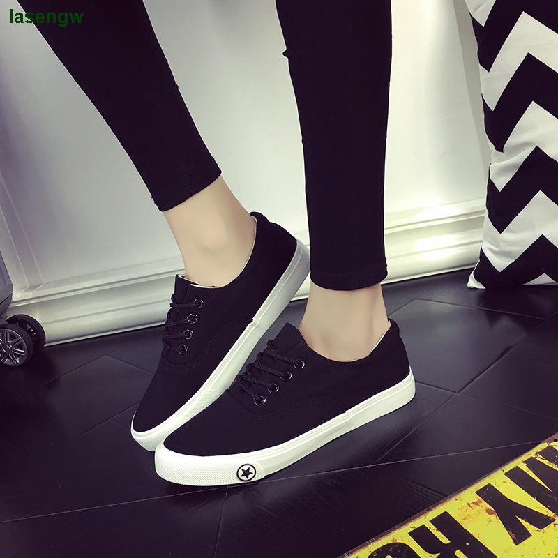 Giày Thể Thao Vải Canvas Thoáng Khí Màu Trắng Dễ Phối Đồ Thời Trang Cho Nam