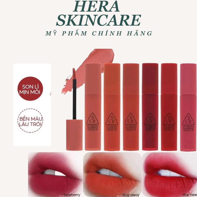 Son Kem Lì 3CE Cloud Lip Tint Mịn Nhẹ Như Mây 4G