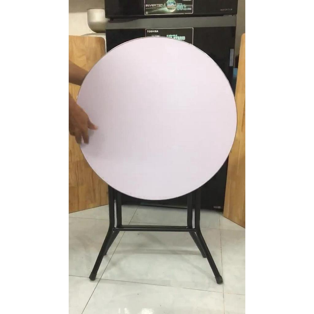 Bàn gỗ tròn đen, trắng sứ cao cấp siêu đẹp cao 70 cm freeship 20k | BigBuy360 - bigbuy360.vn