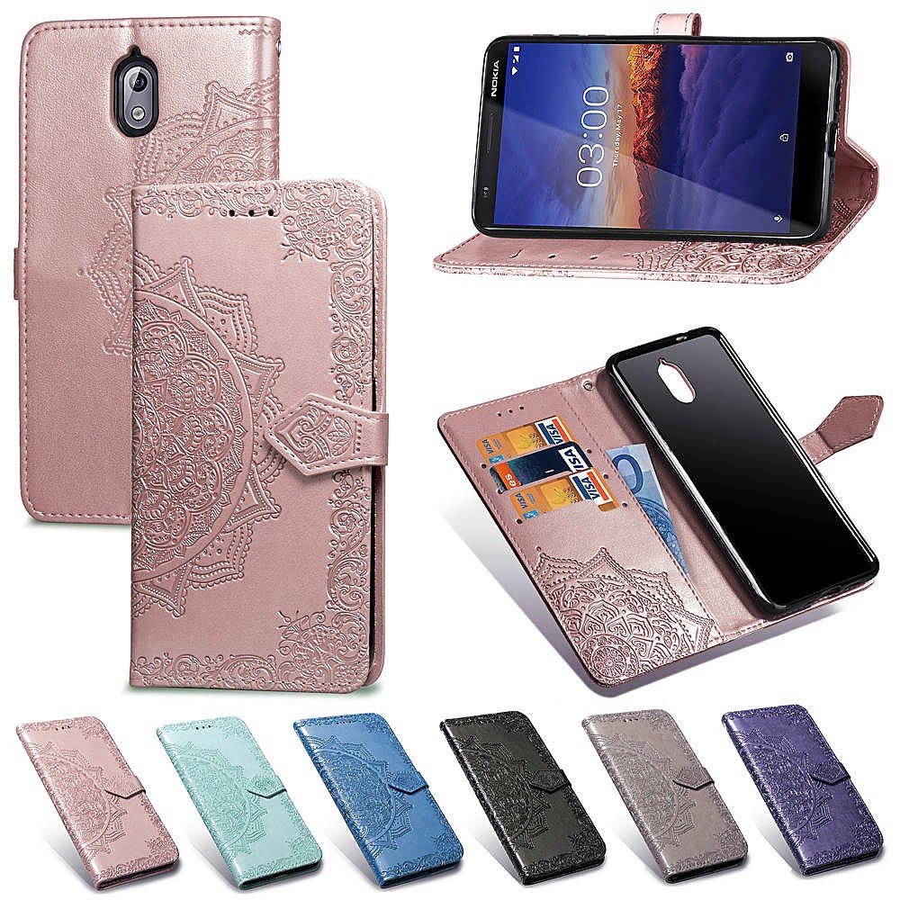 Case For Nokia 3.1 Classic Pattern Design Flip Wallet Case Cover