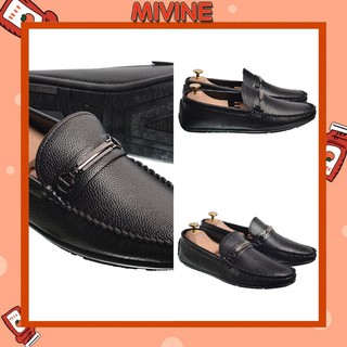 Giày Mọi Da Nam Bateno Cao Cấp GM01