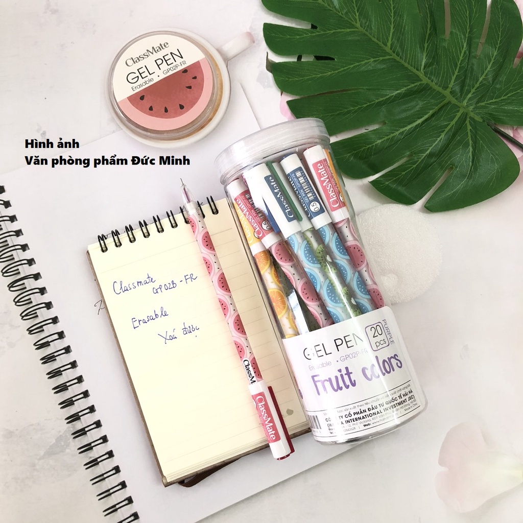 Bút gel xóa được Classmate GP02FR - đầu ngòi 0.5, viết trơn đều không tắc mực - vpp Quế Anh