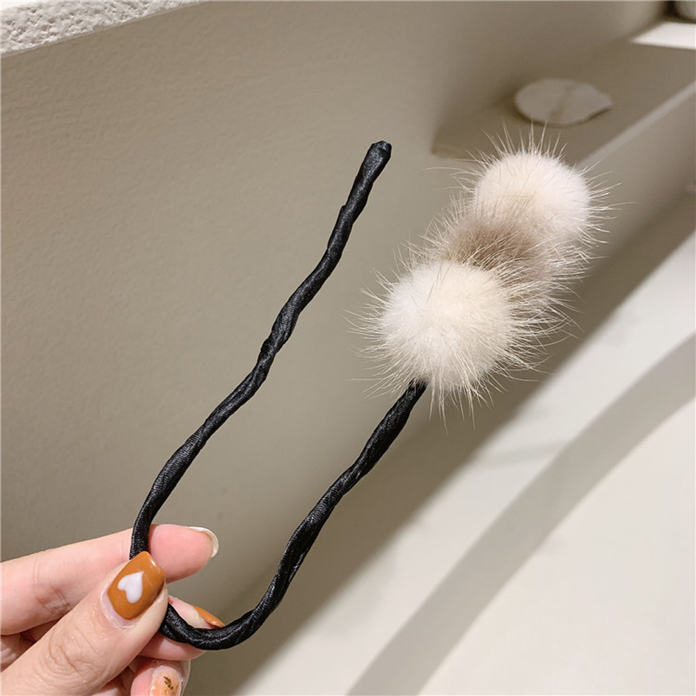 MXMUSTY Braiding Hair Bun Maker Hair Accessories Hair Disk Magic Hair Styling Hairball DIY Tool Meatball Head Rubber Korea Hair Curler/Multicolor