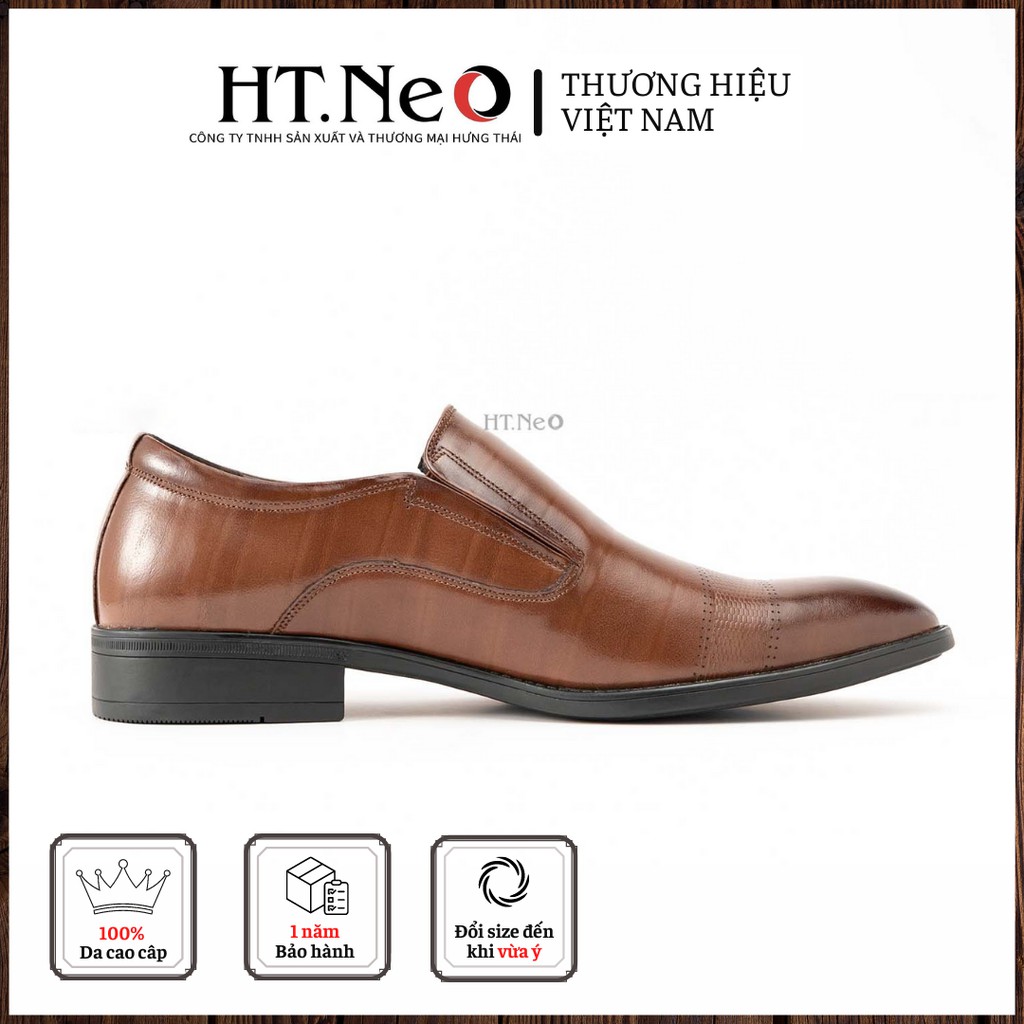 Giày tây nam công sở - Giày da nam HT.NEO Da bò chuẩn, đế cao su cực êm MẪU THIẾT KẾ ĐỘC ĐÁO SIÊU HOT 2021 GT156