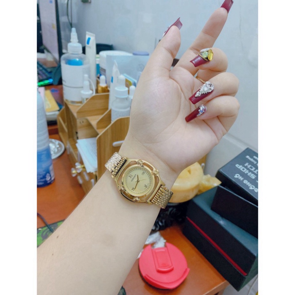 Đồng hồ nữ VERSACE dây kim loại thiết kế tinh tế hợp gu thời trang giới trẻ, chống nước, bảo hành 12 tháng | BigBuy360 - bigbuy360.vn