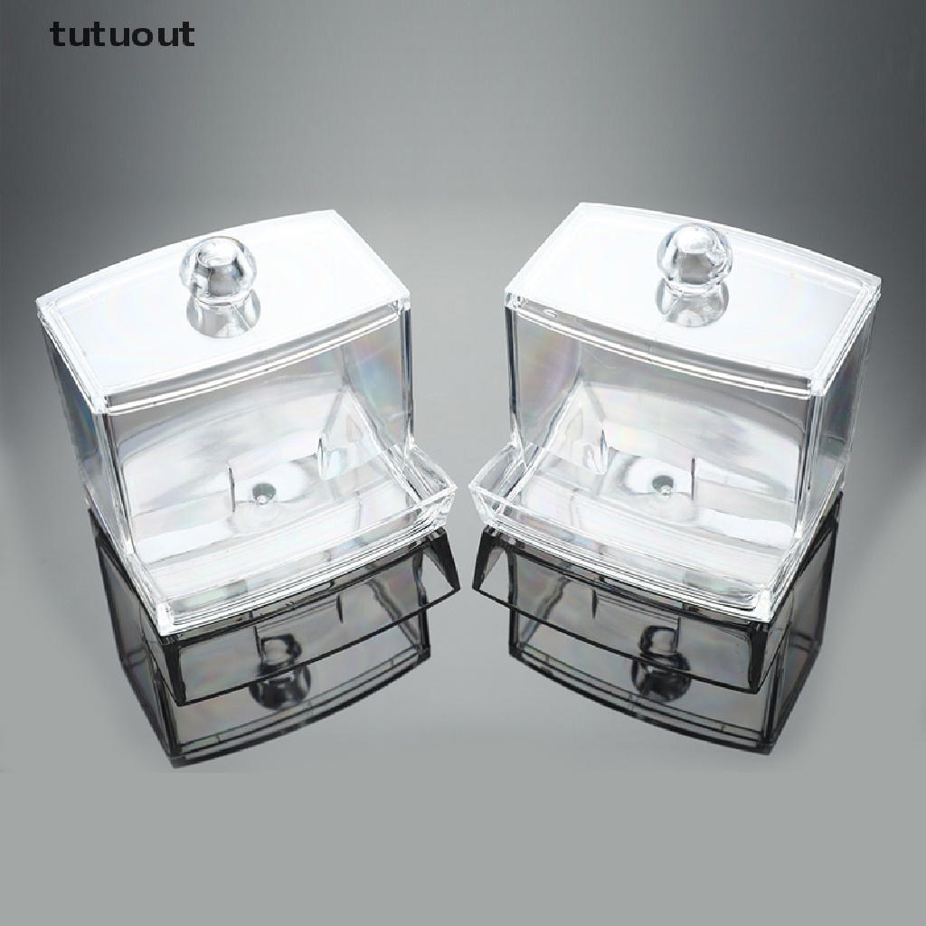 Hộp Đựng Bông Tăm Bằng Acrylic Trong Suốt Tiện Dụng