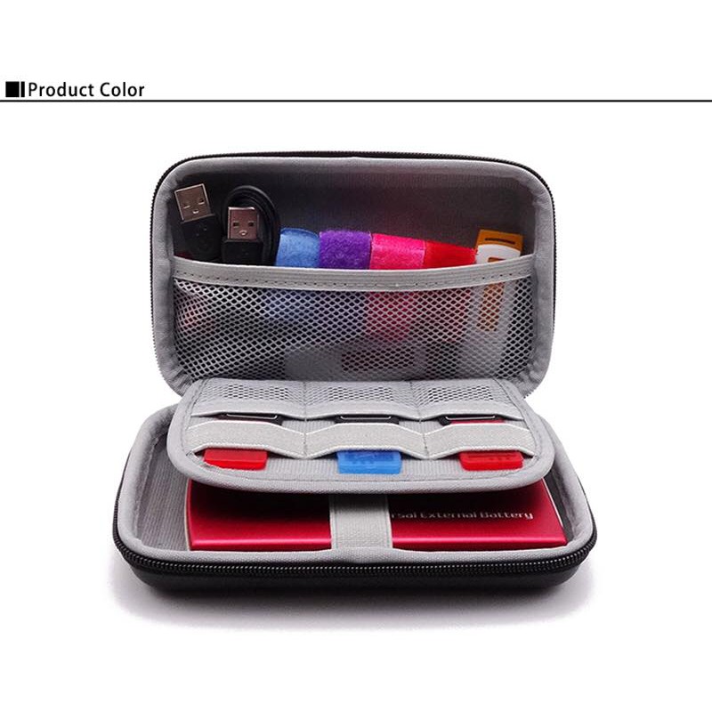 Hộp đựng phụ kiện tai nghe cáp sạc pin dự phòng - Loại 1 - 16,5cm x 10,5cm x 4,6cm