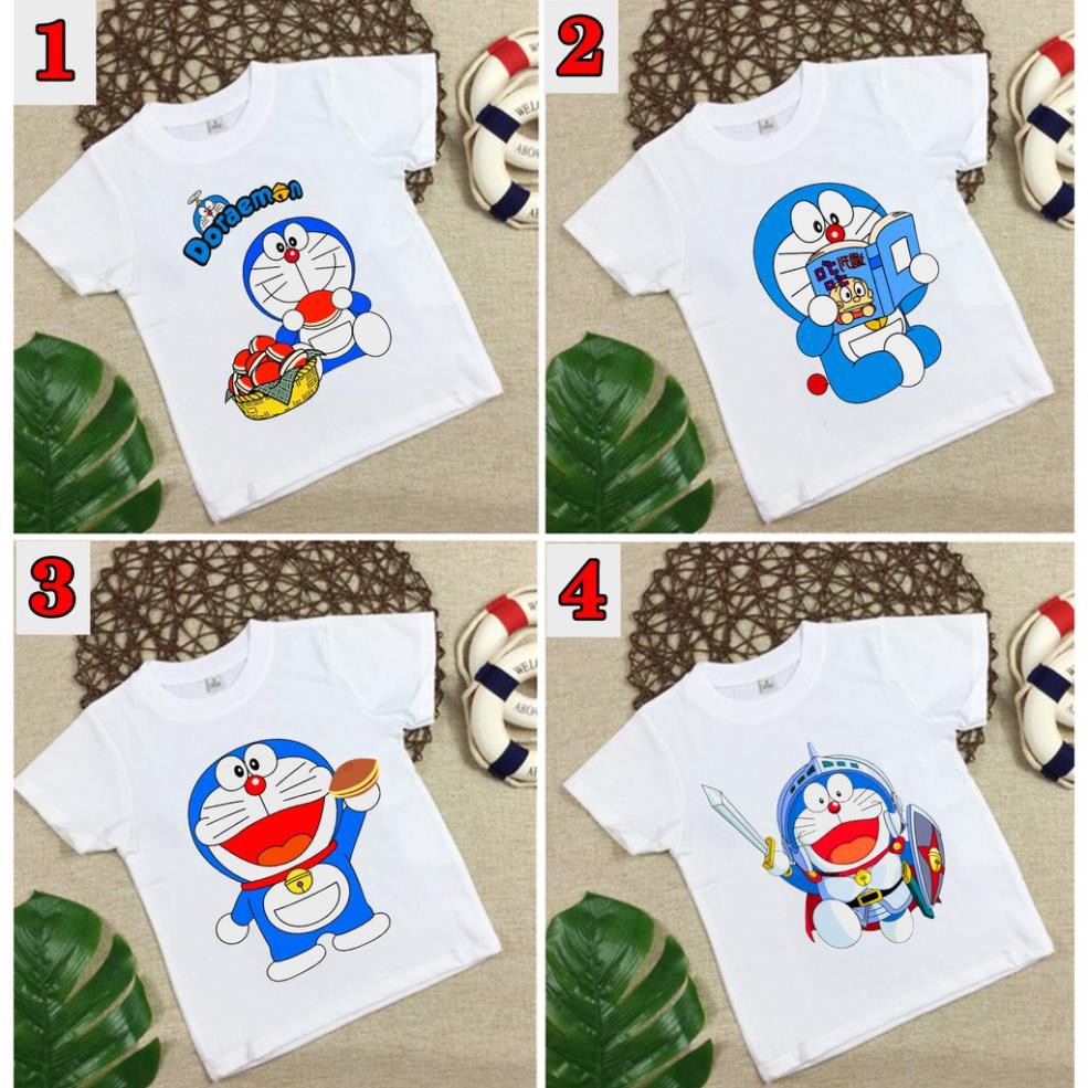 GIÁ SỐC -  4 mẫu áo thun doremon trẻ em Vải Cotton thái in tại shop S034 hàng chất lượng