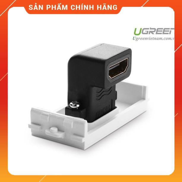 [CHÍNH HÃNG] Hạt Wallplate HDMI âm tường bẻ góc 90 độ Ugreen UG-20318 chính hãng