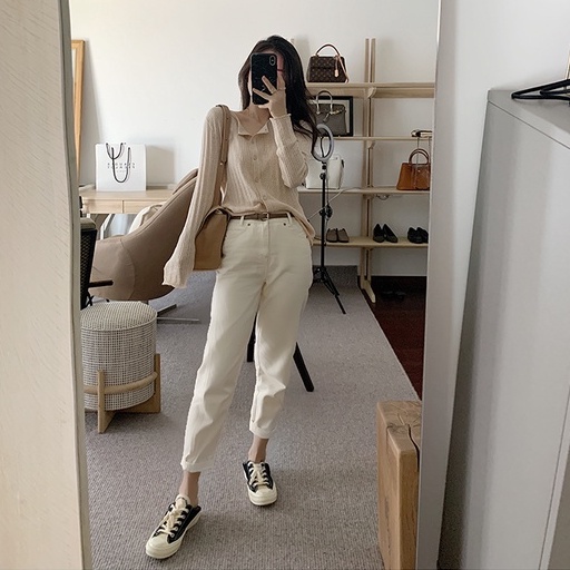 Áo Khoác Cardigan Vải Dệt Kim Tay Dài Màu Sắc Thanh Lịch Cho Phái Nữ Xiaozhainv | BigBuy360 - bigbuy360.vn