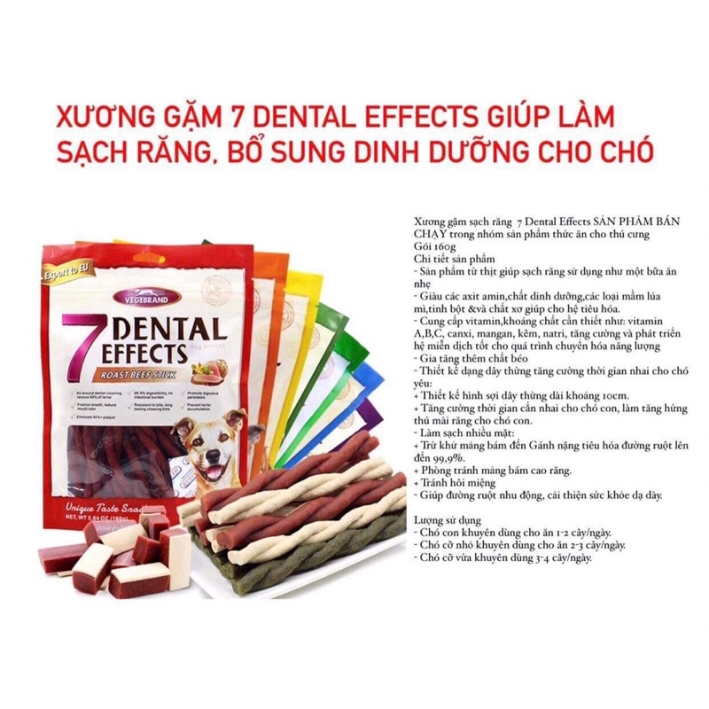 Xương Thưởng Gặm Sạch Răng Cho Chó 160g