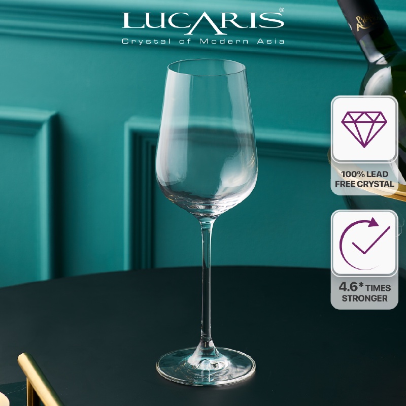 Bộ 6 Ly Uống Rượu Vang Đỏ Pha Lê Cao Cấp Lucaris Cabernet 545ml Nhập Khẩu Chính Hãng, Không Chứa Chì - Hongkong S04CB19