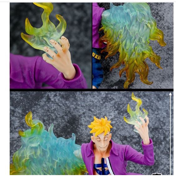 Mô hình One piece, MARCO PHƯỢNG HOÀNG LỬA dáng đứng cao 44cm, figure anime mô hình đồ chơi nhân vật vua hải tặc